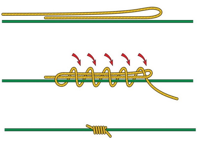 рыболовный узел Стопорный